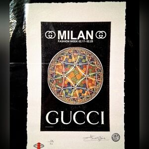 GUCCI, Milan Fashion Week, Limited Edition Print, Hand Signed By Fairchild Paris
